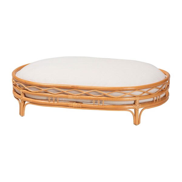 Bali & Pari Jovia Bohemian Honey Rattan Pet Bed 245-13638-ZORO - main